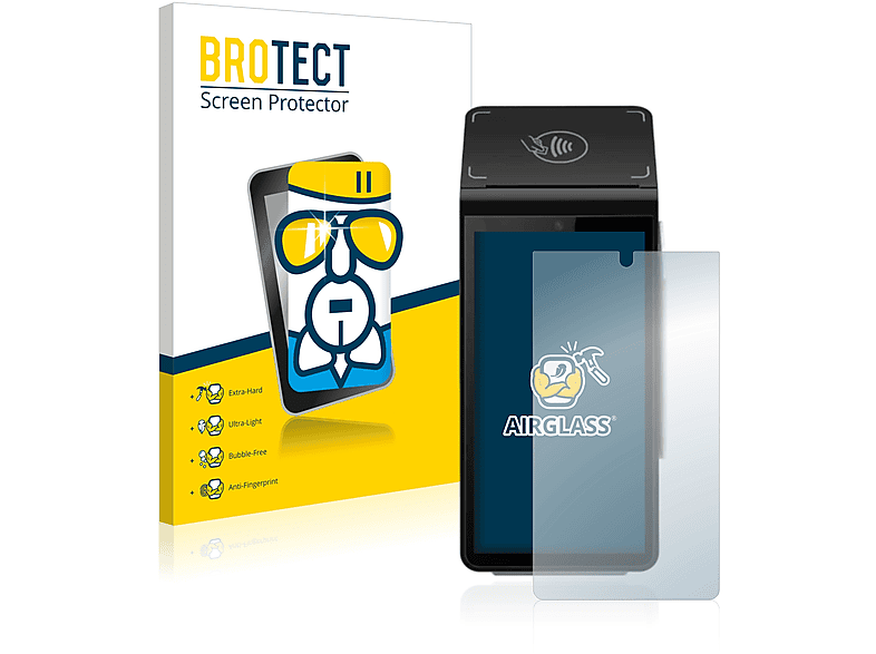 BROTECT Airglass klare Schutzfolie(für Pax A800)
