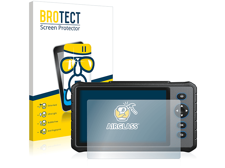 BROTECT Airglass ArtiDiag800) Topdon klare Schutzfolie(für