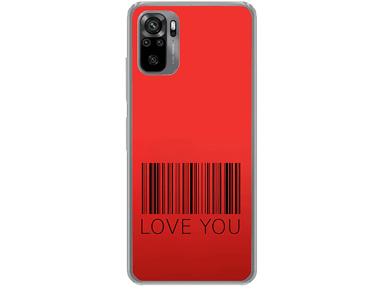 Xiaomi, Backcover, KÖNIG DESIGN Love Note You Redmi Case, 10S,