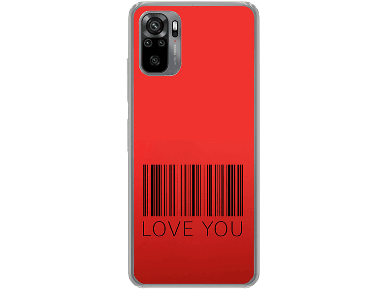 Note DESIGN Love Redmi 10S, KÖNIG You Backcover, Case, Xiaomi,