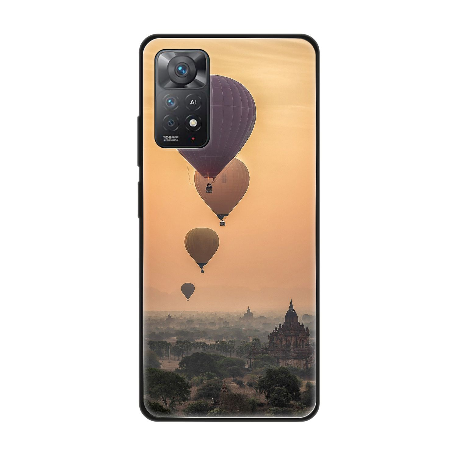 KÖNIG DESIGN Case, Note Pro, Heißluftballons Redmi Backcover, 11E Xiaomi