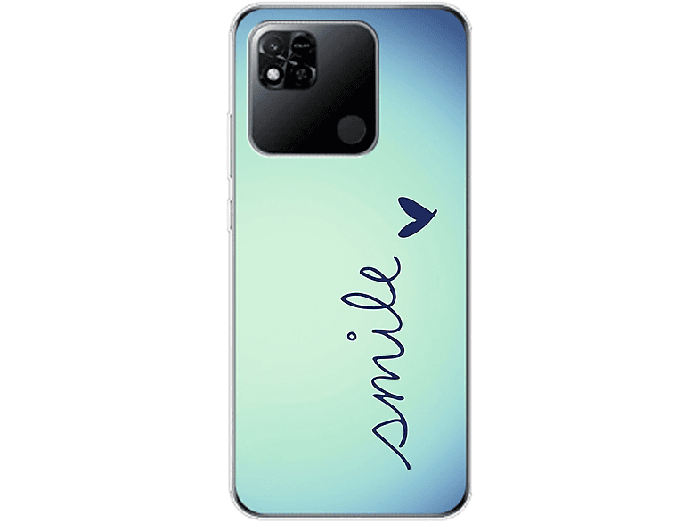 10A, Smile Xiaomi, Blau Backcover, DESIGN KÖNIG Case, Redmi