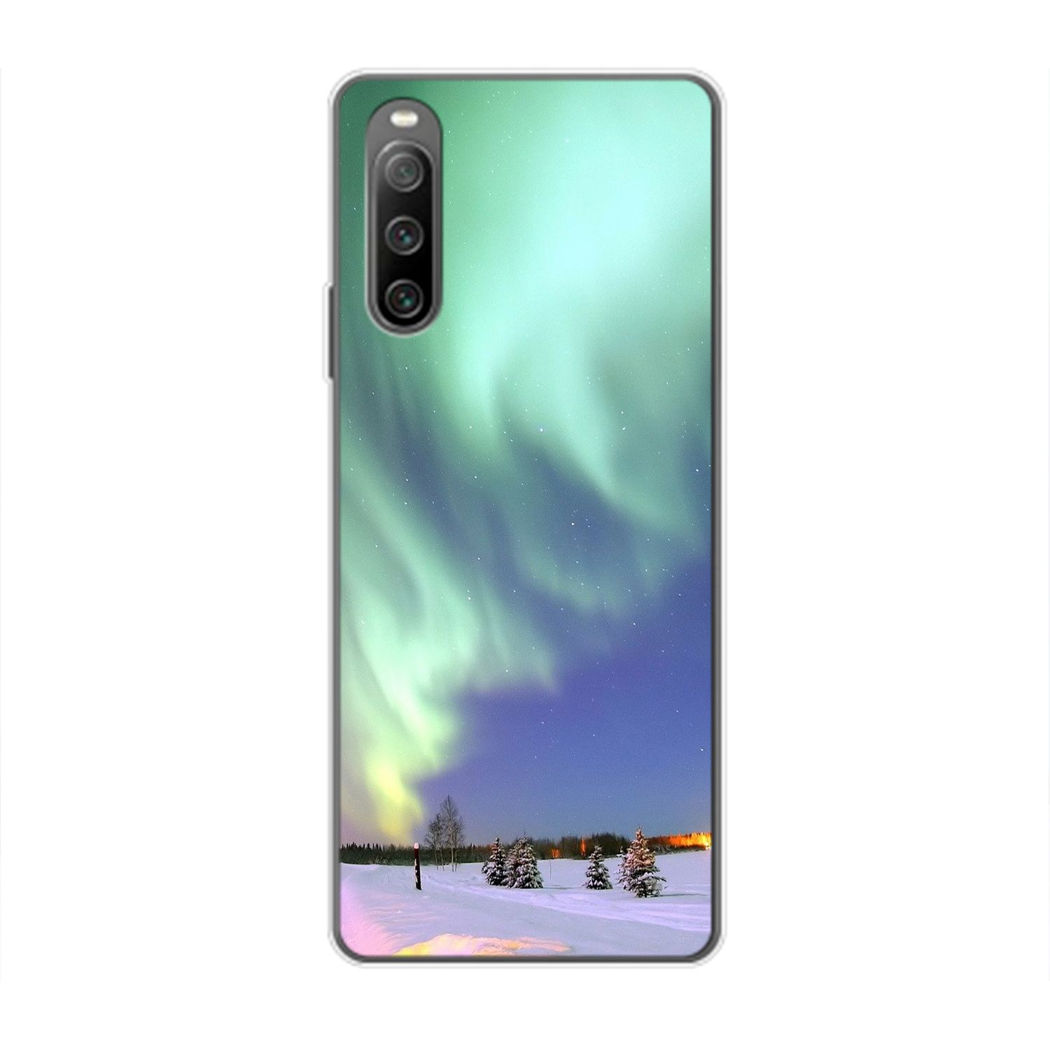 KÖNIG DESIGN Case, Backcover, Sony, Polarlichter Xperia 10 IV