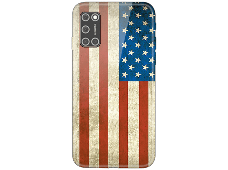 KÖNIG DESIGN Case, Backcover, realme, C35, USA Flagge
