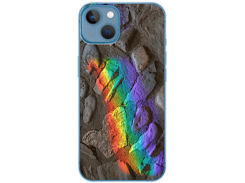 Steine 14 DESIGN Regenbogen KÖNIG Case, Backcover, iPhone Plus, Apple,