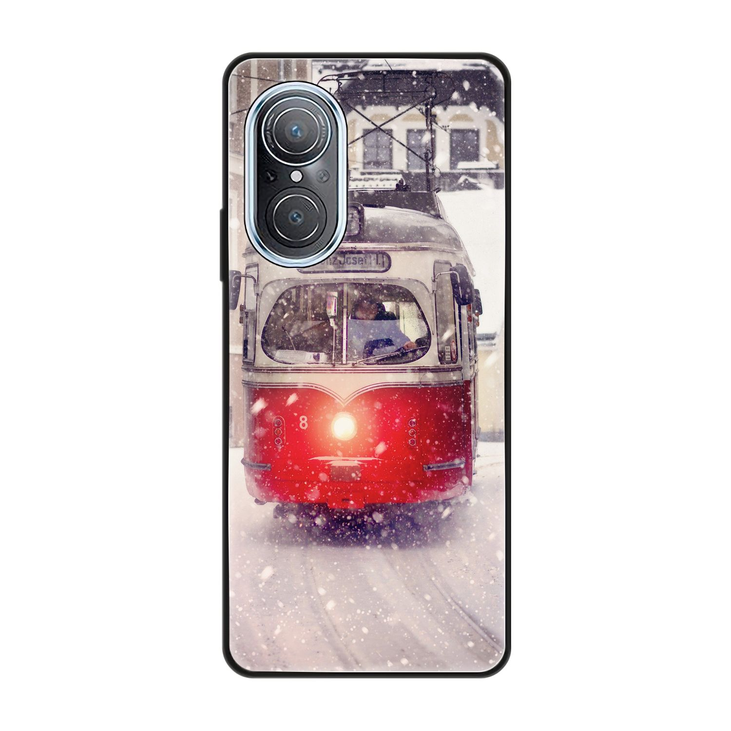 KÖNIG DESIGN Case, nova SE, Backcover, Straßenbahn 9 Huawei