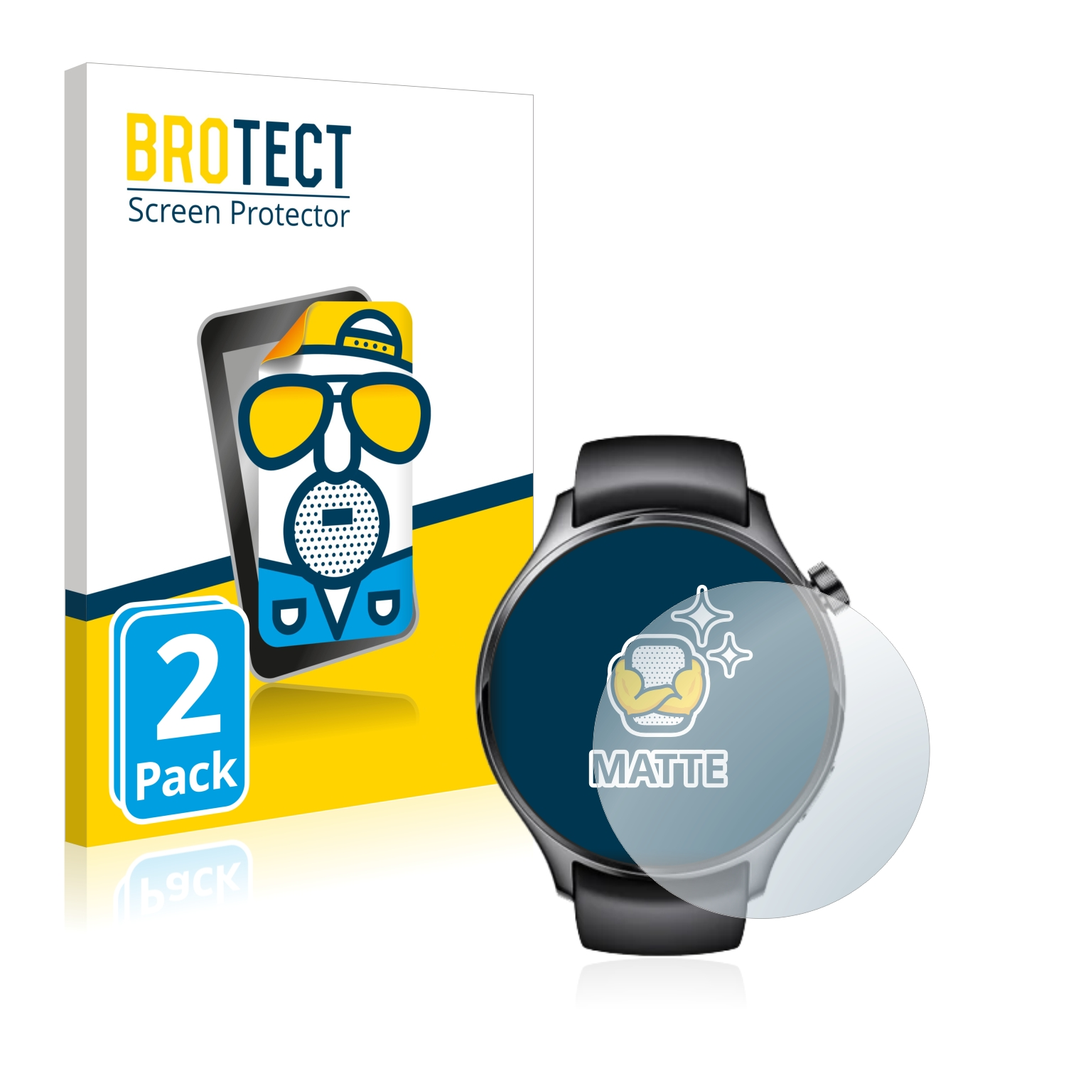 BROTECT 2x matte Schutzfolie(für Xiaomi Pro) S1 Watch