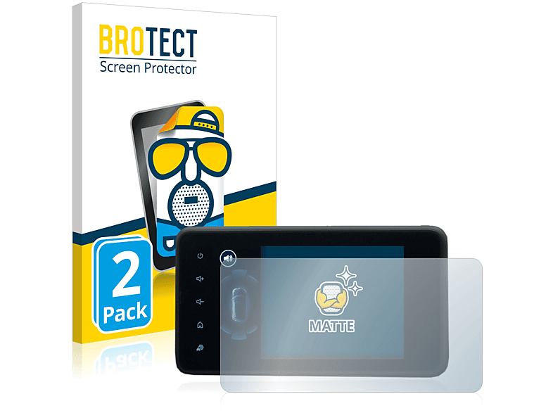 BROTECT 2x matte Schutzfolie(für Dacia Jogger 2022 Media Display 8\