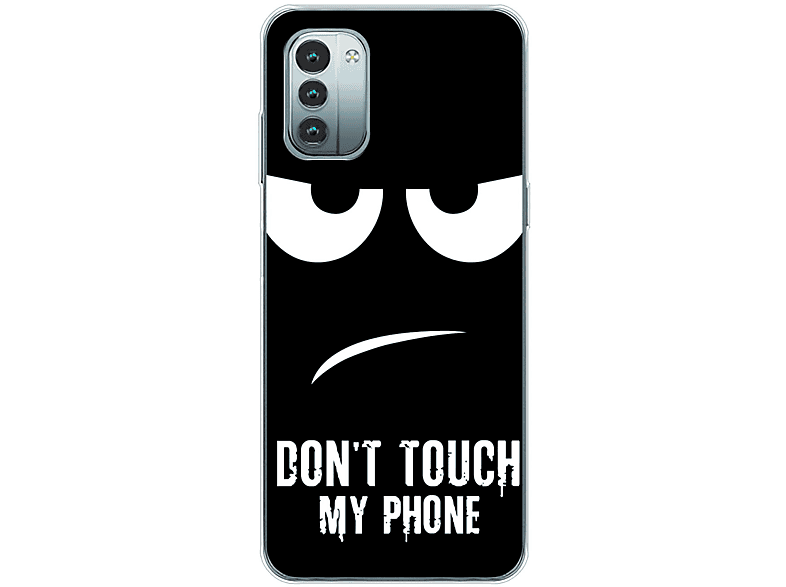 KÖNIG DESIGN Case, Backcover, Nokia, G11, Dont Touch My Phone Schwarz