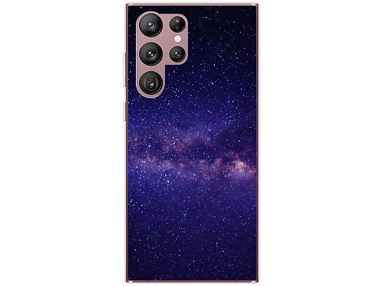 KÖNIG DESIGN Case, Backcover, Galaxy Samsung, S22 Ultra 5G, Sternenhimmel
