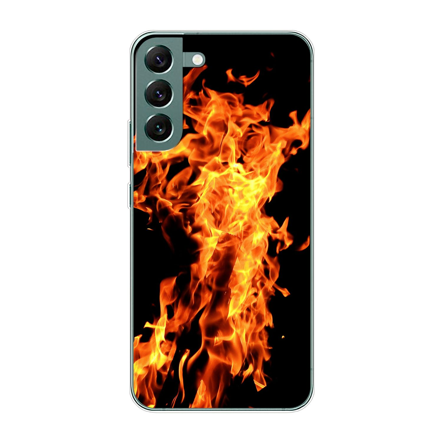 S22 DESIGN Plus Samsung, KÖNIG 5G, Case, Feuer Galaxy Backcover,