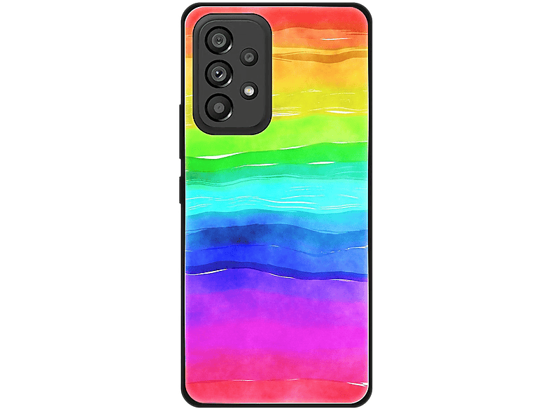 KÖNIG DESIGN Case, Backcover, Samsung, Galaxy A53 5G, Regenbogen