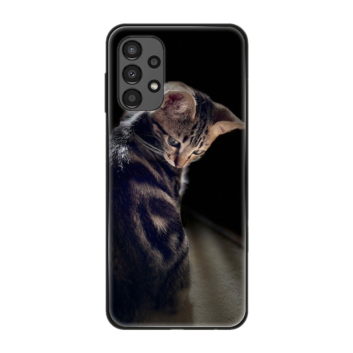 Case, A13 4G, Samsung, Junge DESIGN Backcover, Katze KÖNIG Galaxy