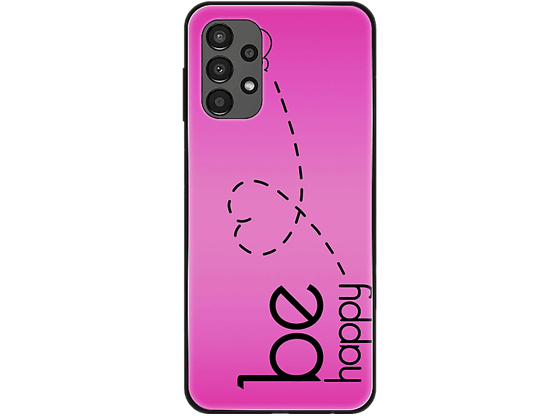 Galaxy Pink A13 KÖNIG Backcover, DESIGN Be Samsung, 4G, Case, Happy