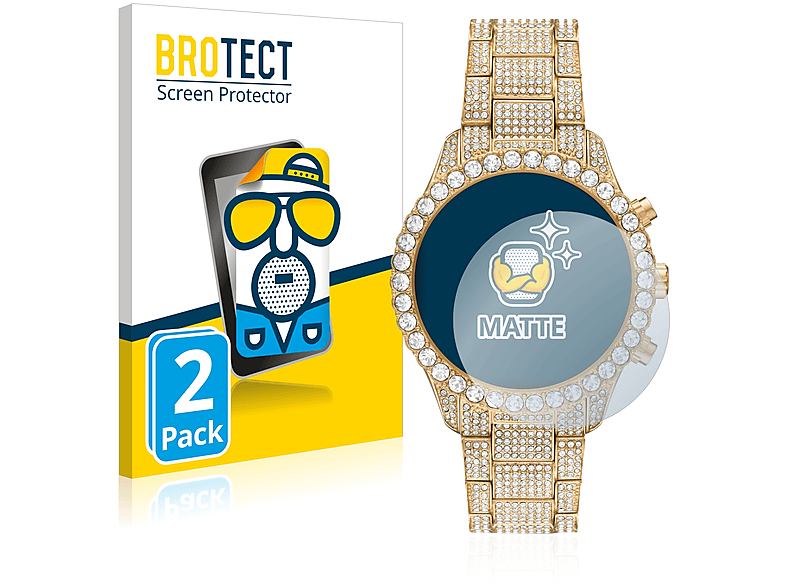 BROTECT 2x matte Schutzfolie(für Michael Kors Layton MK 6941) | Smartwatch Schutzfolien & Gläser