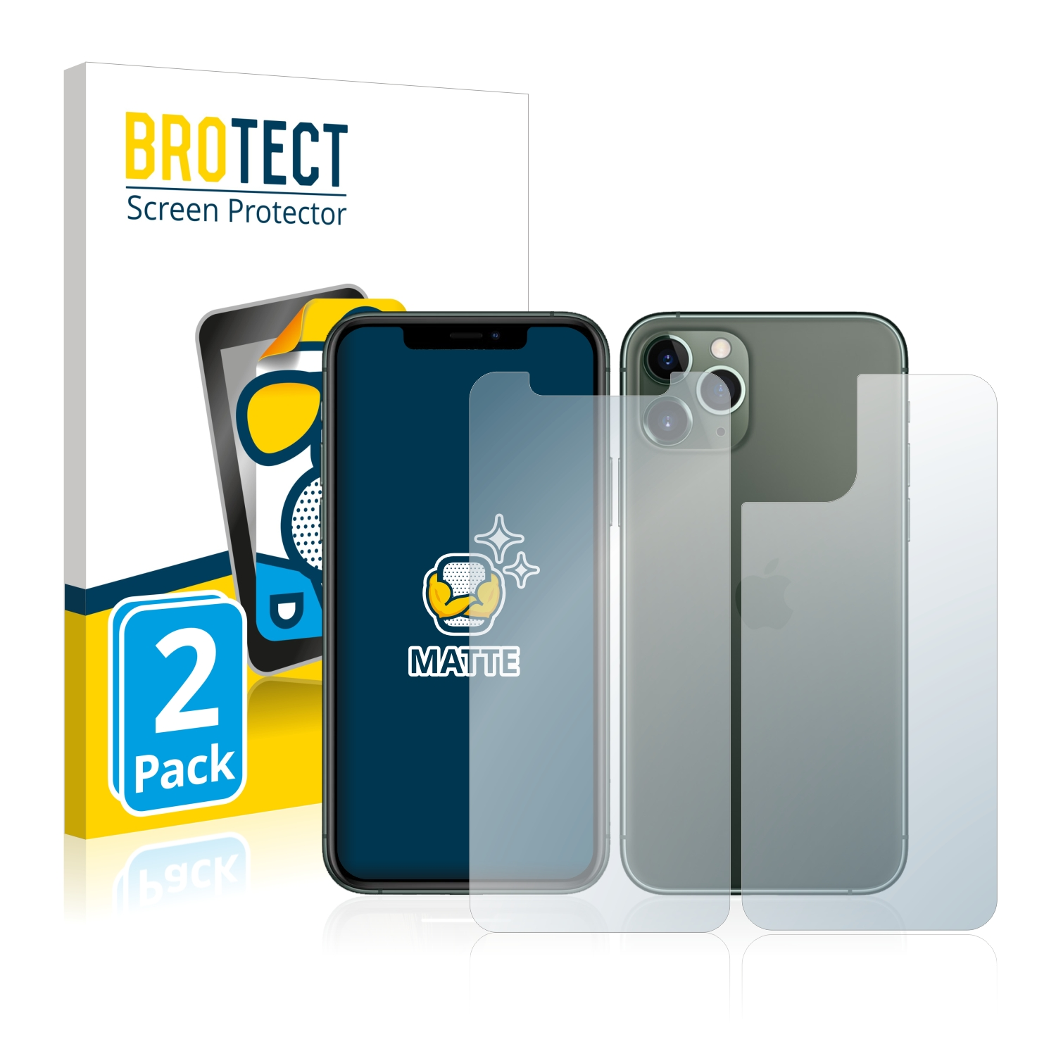 Pro) Schutzfolie(für matte 11 BROTECT iPhone Apple 2x