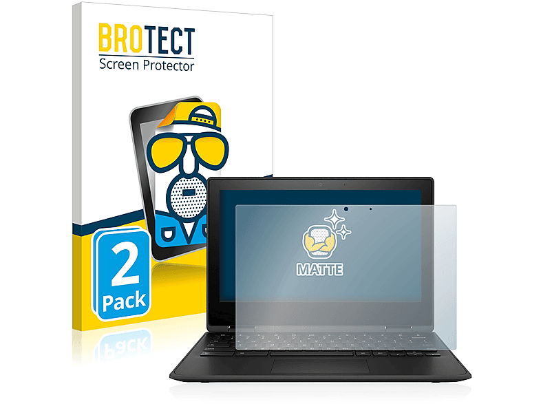 BROTECT 2x matte Schutzfolie(für HP Chromebook x360 11 G3)