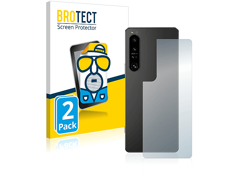 BROTECT 2x matte Schutzfolie(für Sony 1 (Rückseite)) Xperia IV