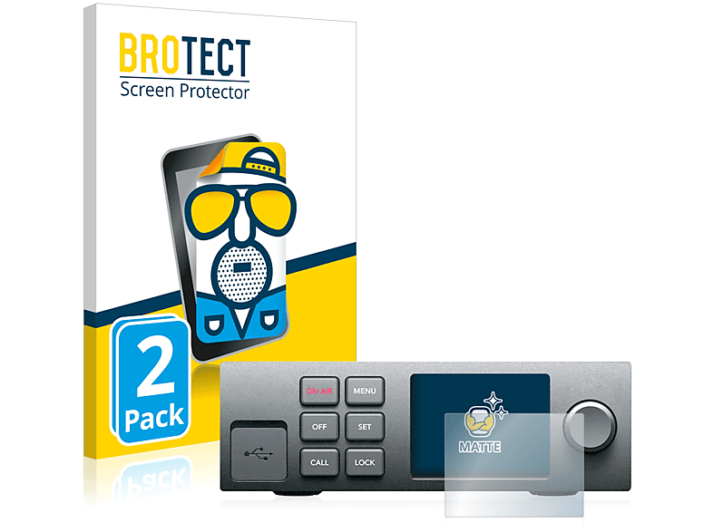 BROTECT 2x matte Schutzfolie(für Web Presenter Design 4K) Blackmagic