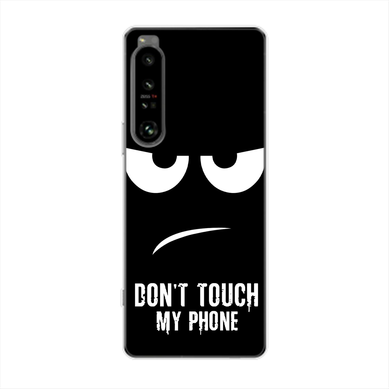 KÖNIG DESIGN Case, Backcover, Touch IV, My 1 Sony, Xperia Schwarz Dont Phone