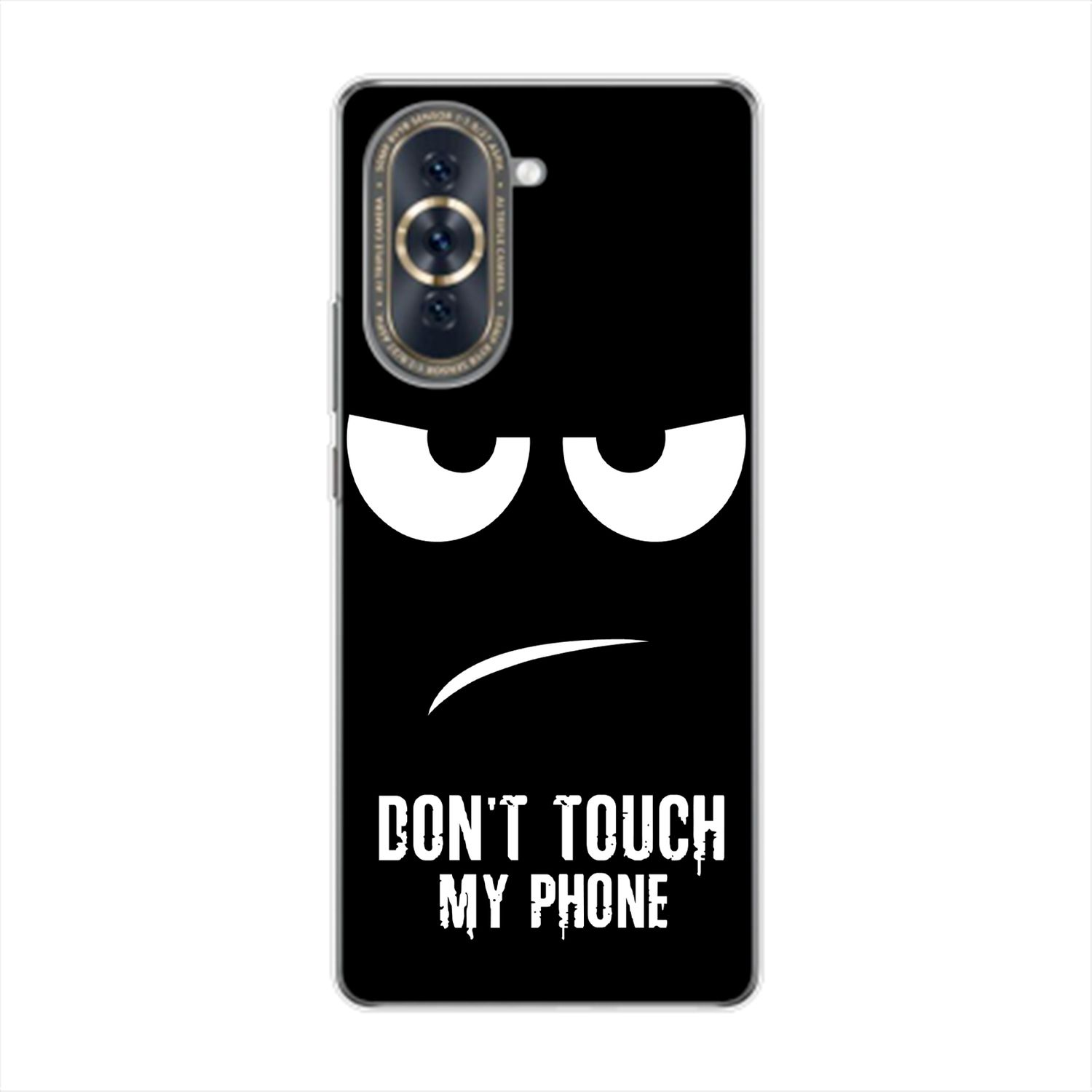My Phone Dont Touch Backcover, Schwarz 10, DESIGN nova KÖNIG Huawei, Case,