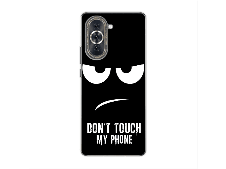 My Phone Dont Touch Backcover, Schwarz 10, DESIGN nova KÖNIG Huawei, Case,