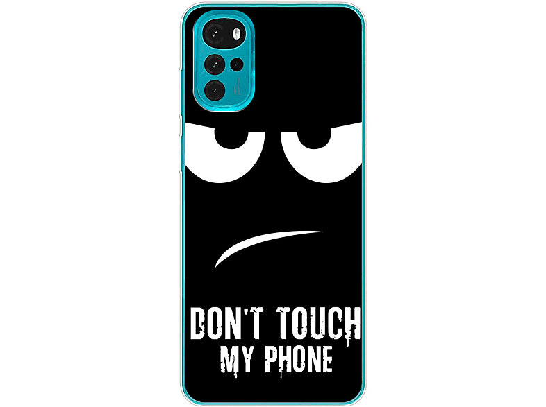 KÖNIG DESIGN Case, Backcover, Motorola, Moto G22, Dont Touch My Phone Schwarz | Backcover