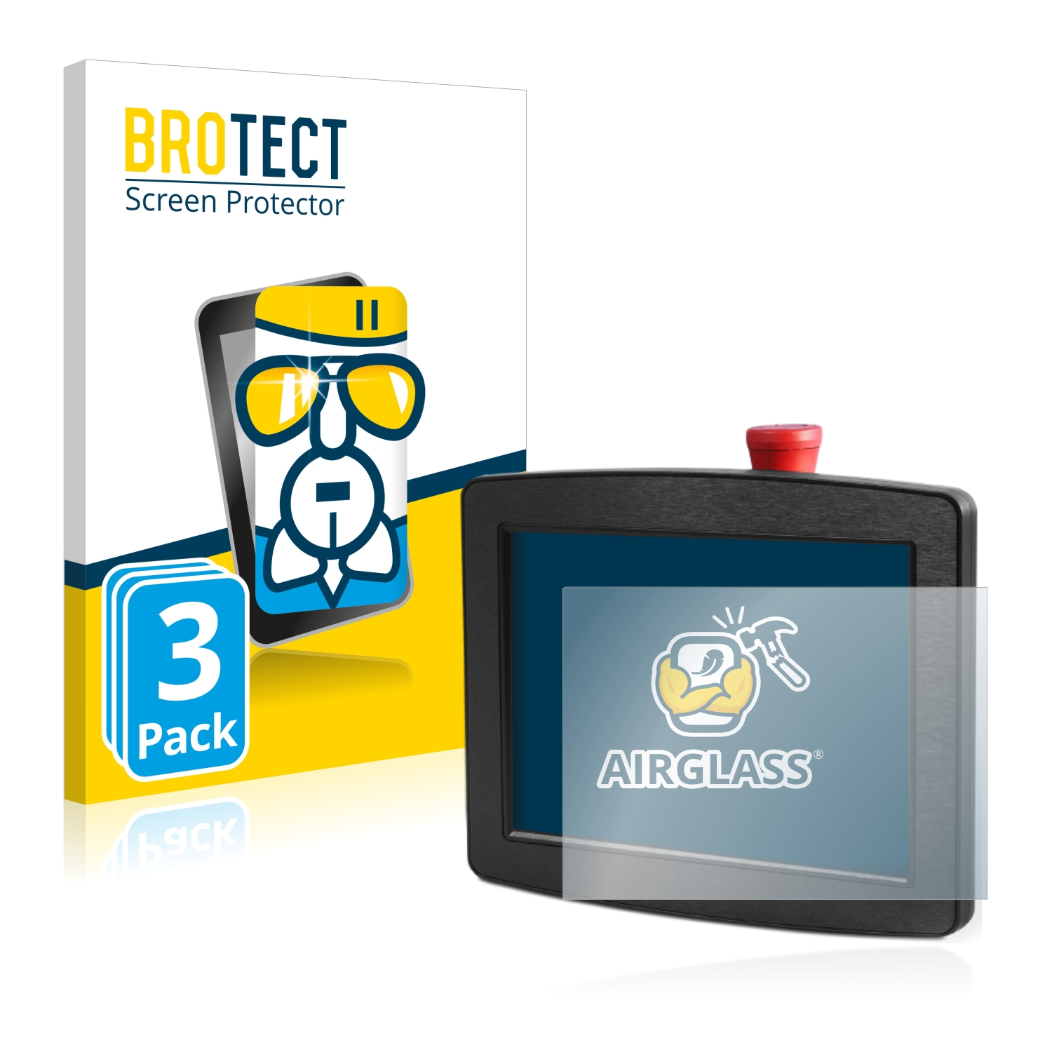 BROTECT HBG Airglass klare Schutzfolie(für 3x Sigmatek 0811)