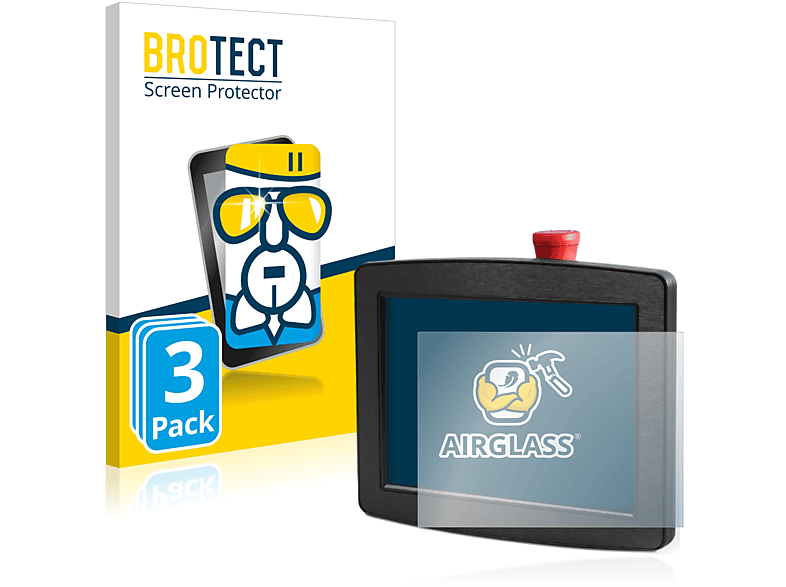 BROTECT 3x Airglass klare Schutzfolie(für Sigmatek HBG 0811)