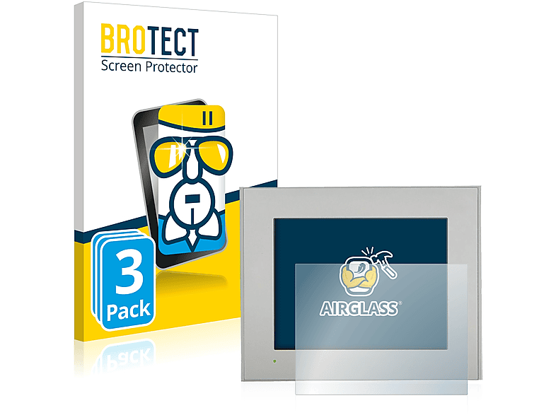 BROTECT 3x Schutzfolie(für Pro-Face klare Airglass GP-4301T)