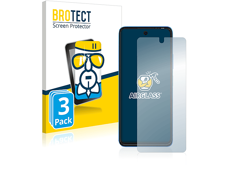 BROTECT 3x Tecno klare Pova Airglass 5G) Schutzfolie(für Neo