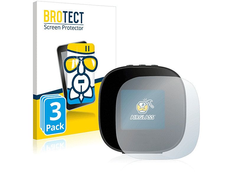 BROTECT 3x Airglass klare Schutzfolie(für Hama Safe)