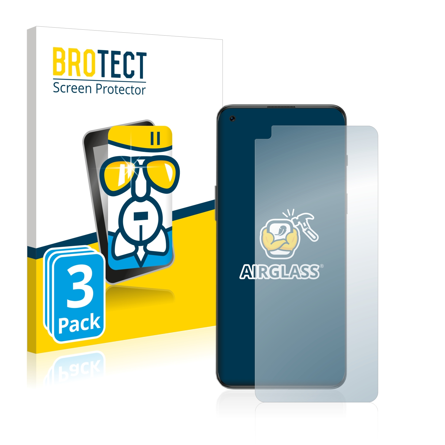 5G) klare OnePlus Airglass 2T BROTECT Schutzfolie(für Nord 3x