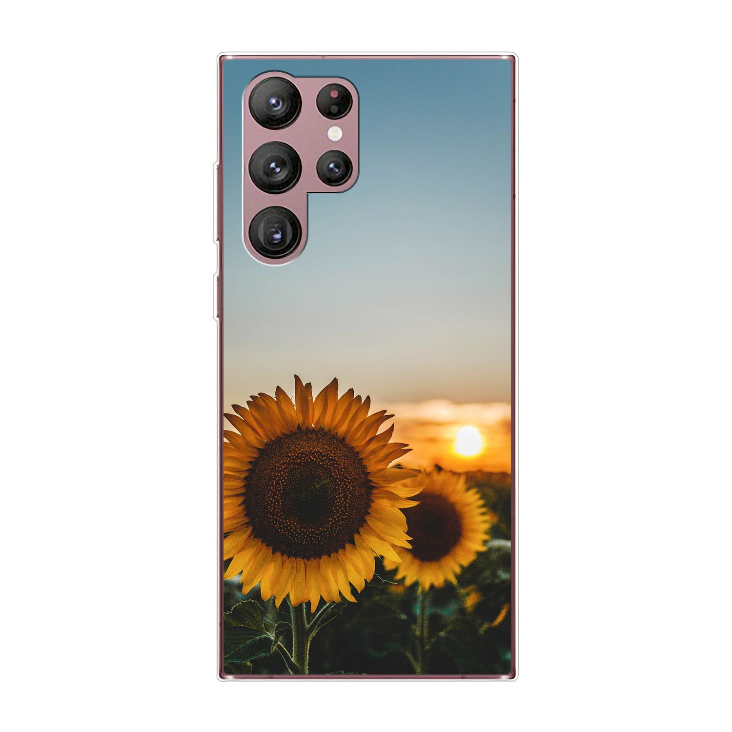 Ultra DESIGN Galaxy Backcover, Sonnenblumen Samsung, 5G, S22 Case, KÖNIG