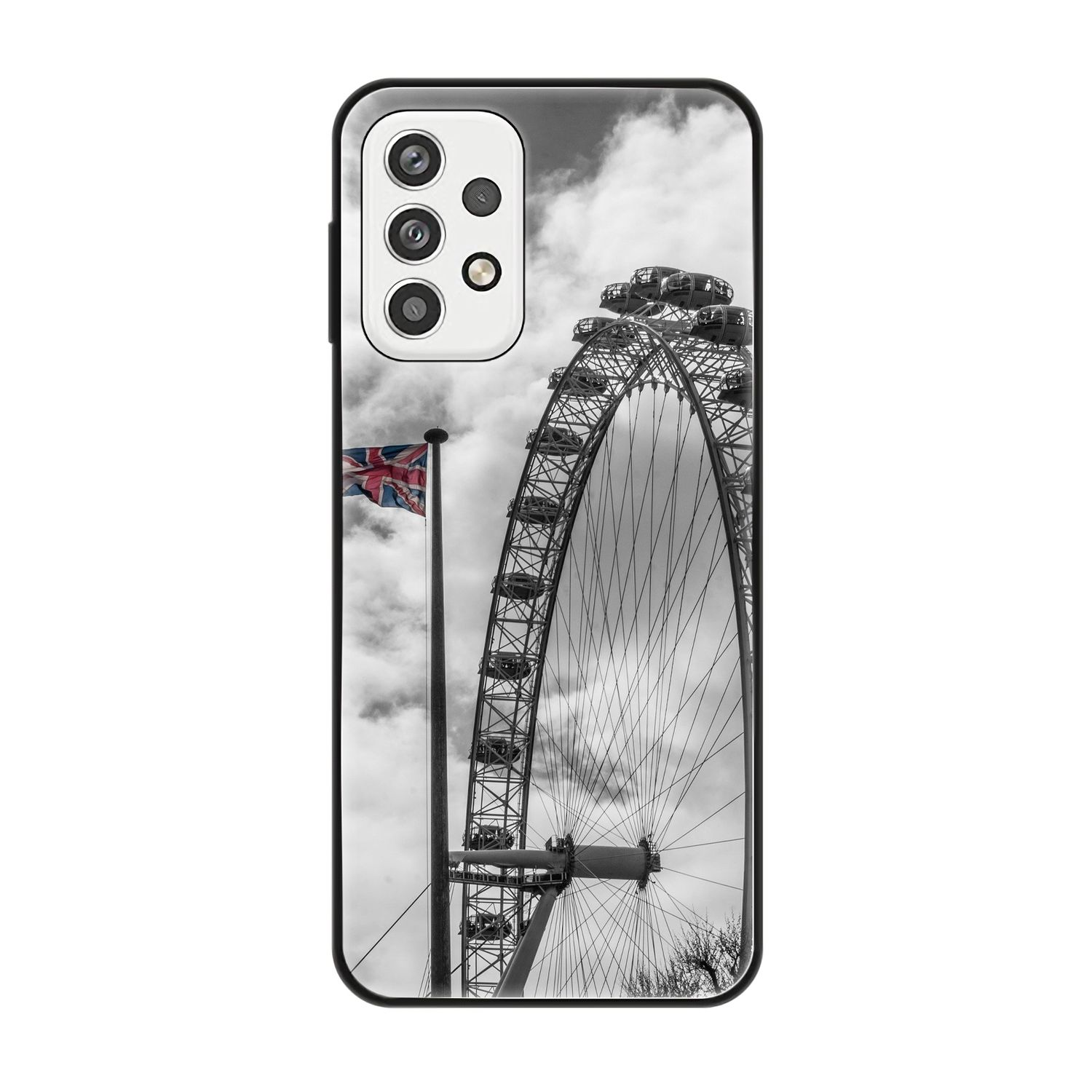 Riesenrad Backcover, London A23, Samsung, Case, DESIGN KÖNIG Galaxy