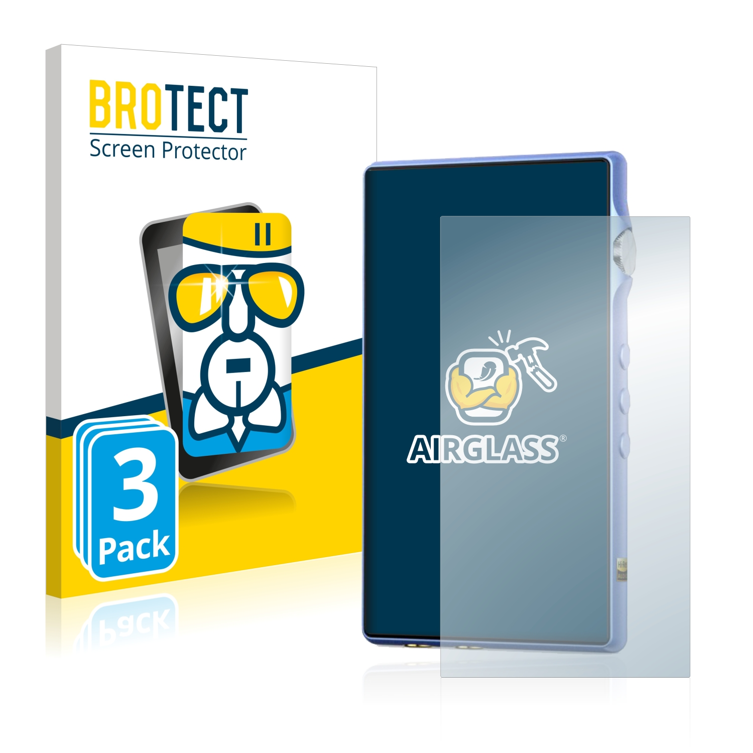 klare DX170) BROTECT Airglass Schutzfolie(für 3x iBasso