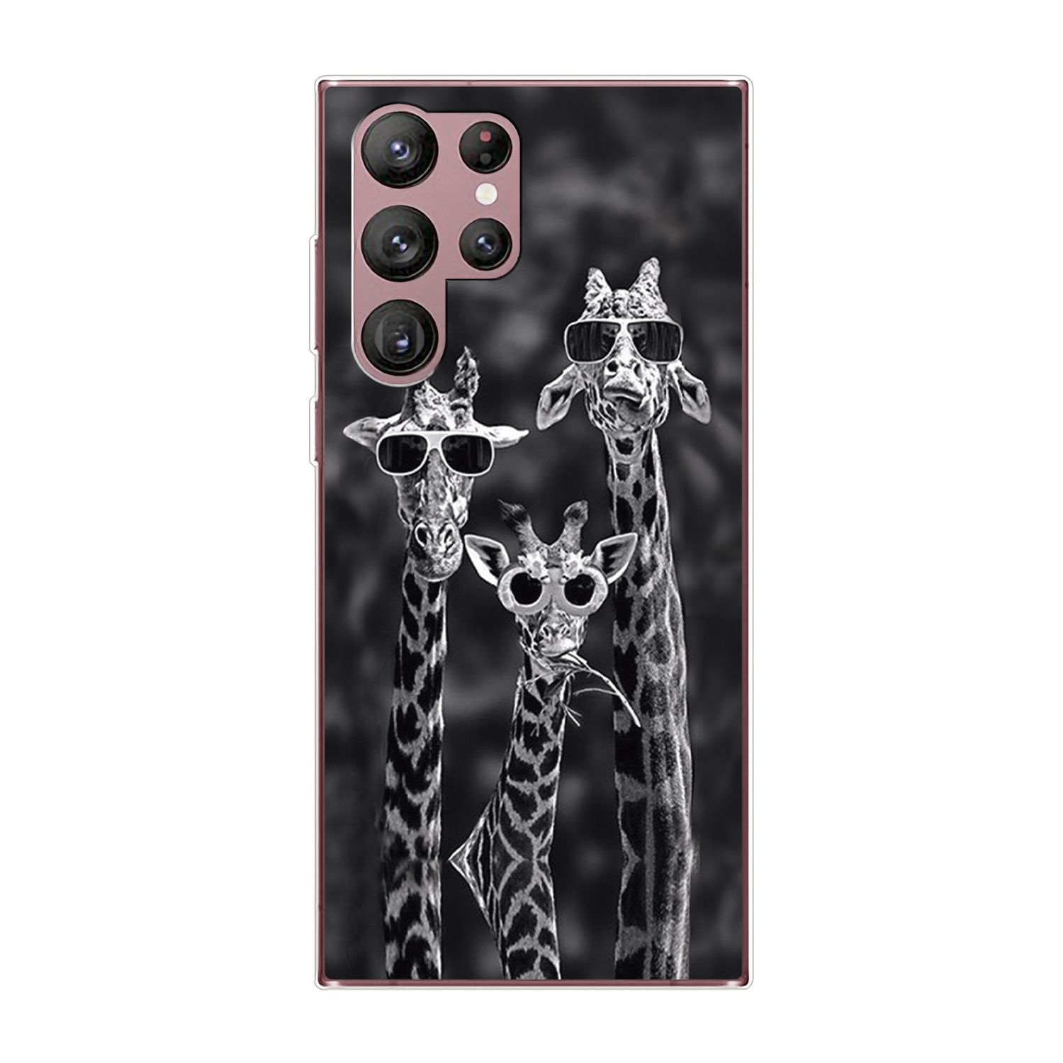 S22 Backcover, 3 5G, Galaxy Case, Samsung, Ultra KÖNIG DESIGN Giraffen