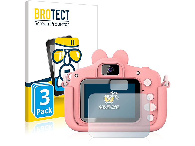 klare Camera) 3x Children´s BROTECT Schutzfolie(für Gofunly Airglass Digital