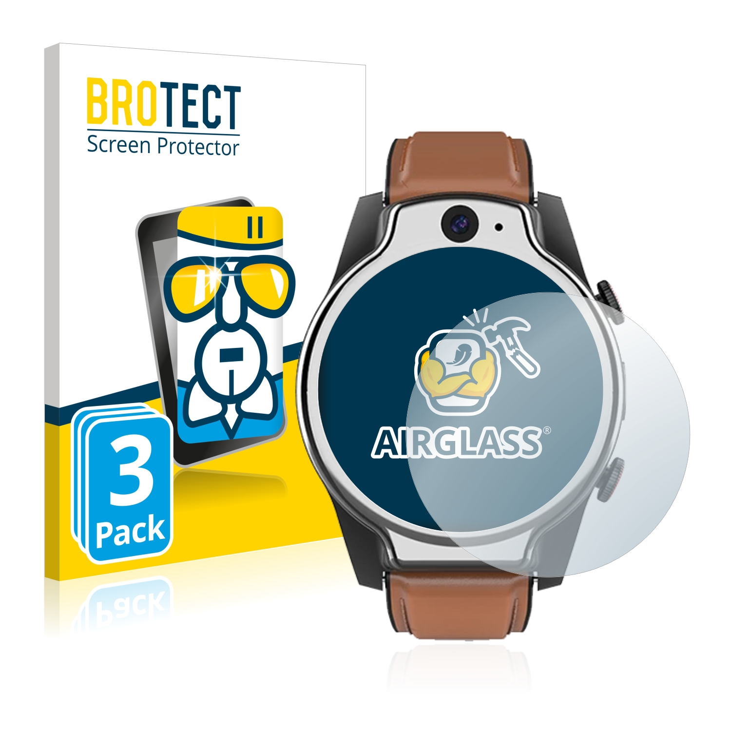 BROTECT 3x Airglass 220Volt Schutzfolie(für S10) klare