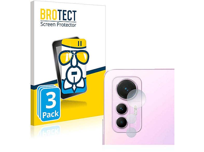 BROTECT 3x Airglass klare Schutzfolie(für Xiaomi 12 Lite)