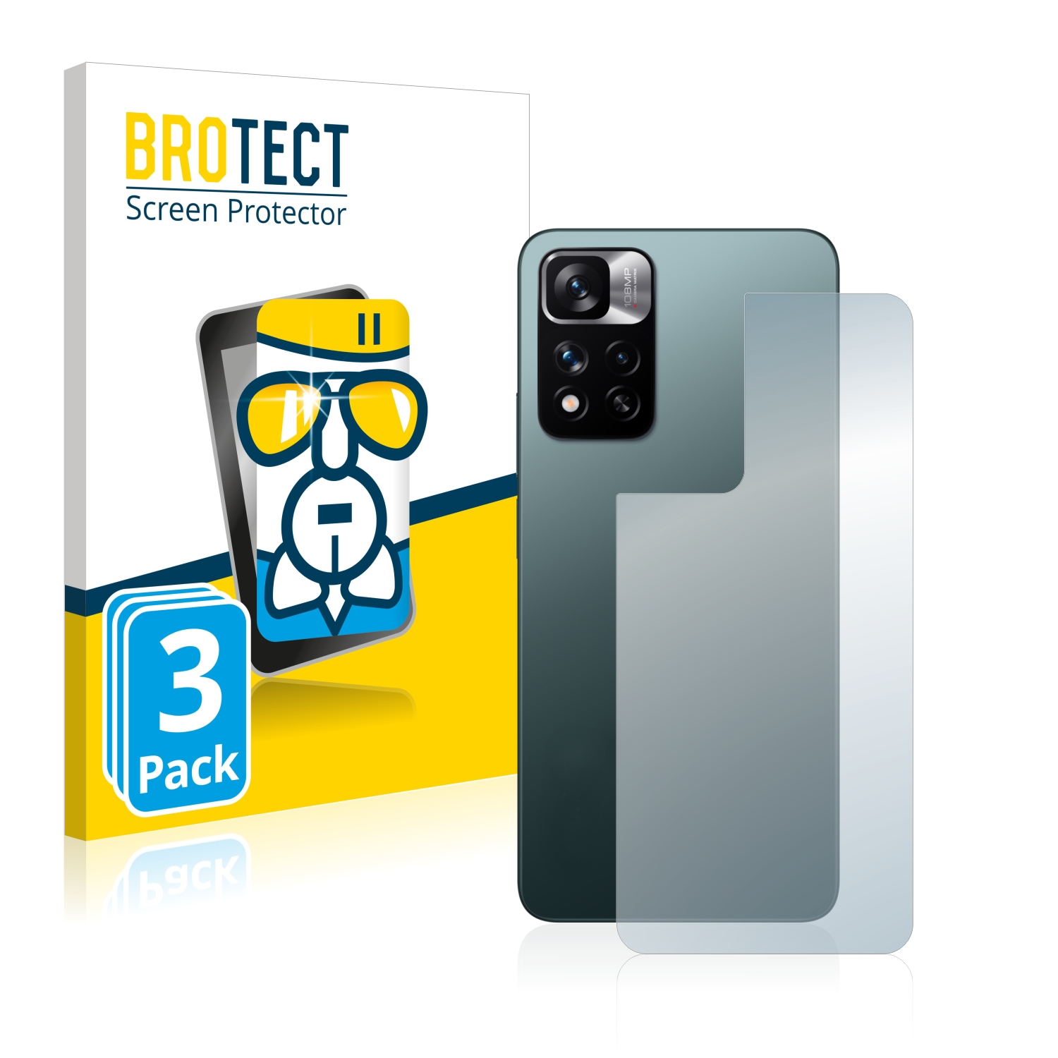 5G) Pro+ 3x 11 Xiaomi Redmi klare Airglass Schutzfolie(für BROTECT Note
