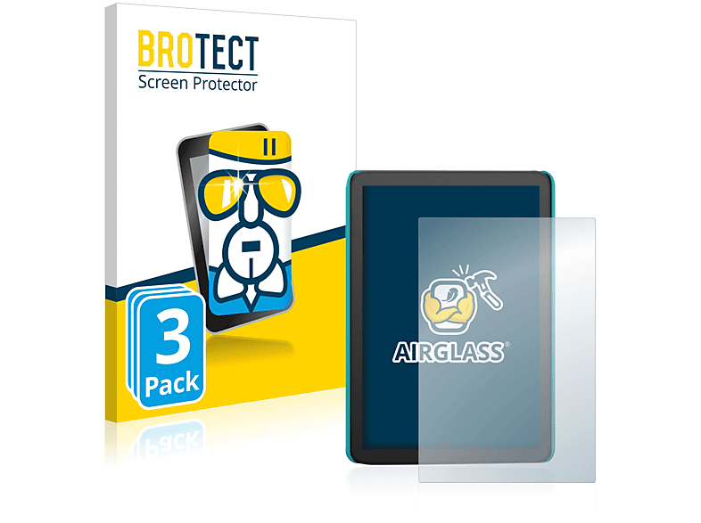 BROTECT 3x Airglass klare Schutzfolie(für Amazon Kindle Kids (2022))