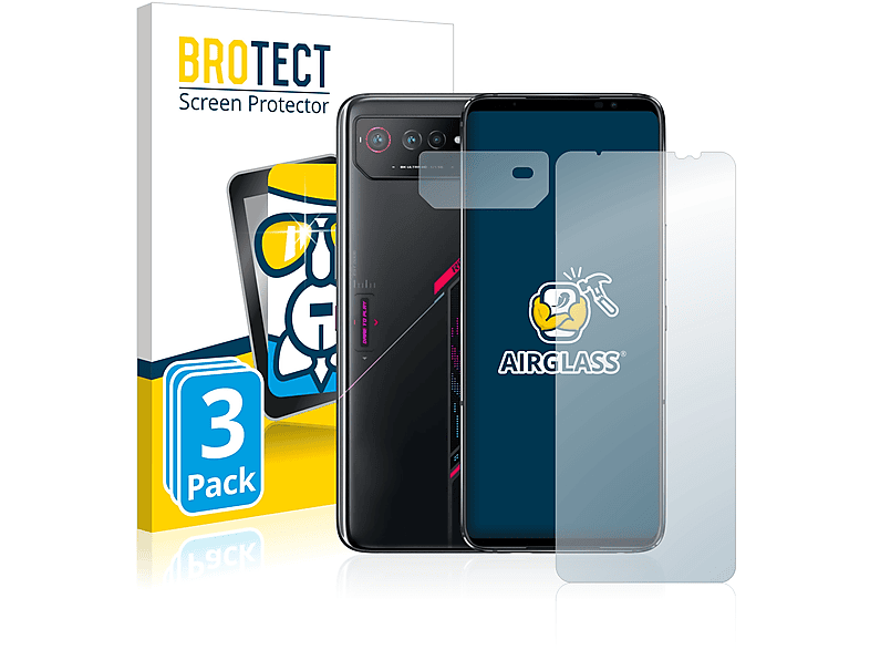 Brotect AirGlass Pellicola Protettiva In Vetro Ibrido Per ASUS ROG Phone – Durezza 9H, Anti-impronta, Made In Germany - 4