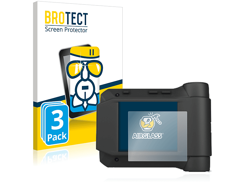 BROTECT 3x Airglass klare Schutzfolie(für Swissphone s.Quad X35)