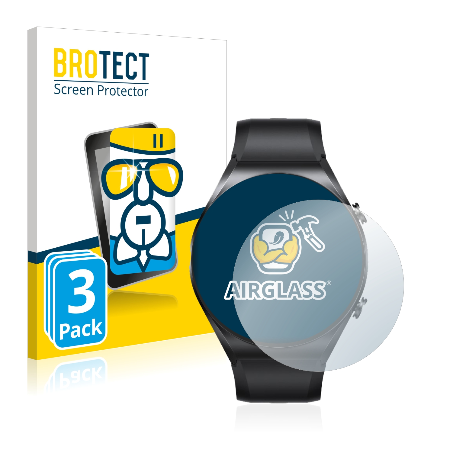 BROTECT 3x Watch S1 Schutzfolie(für Airglass Strap) Xiaomi klare