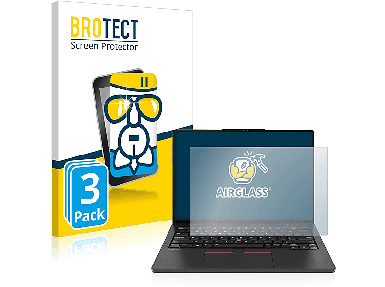 BROTECT 3x Airglass klare Schutzfolie(für Lenovo ThinkPad X13s)