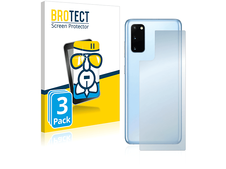 BROTECT 3x Airglass klare Schutzfolie(für Samsung Galaxy S20)