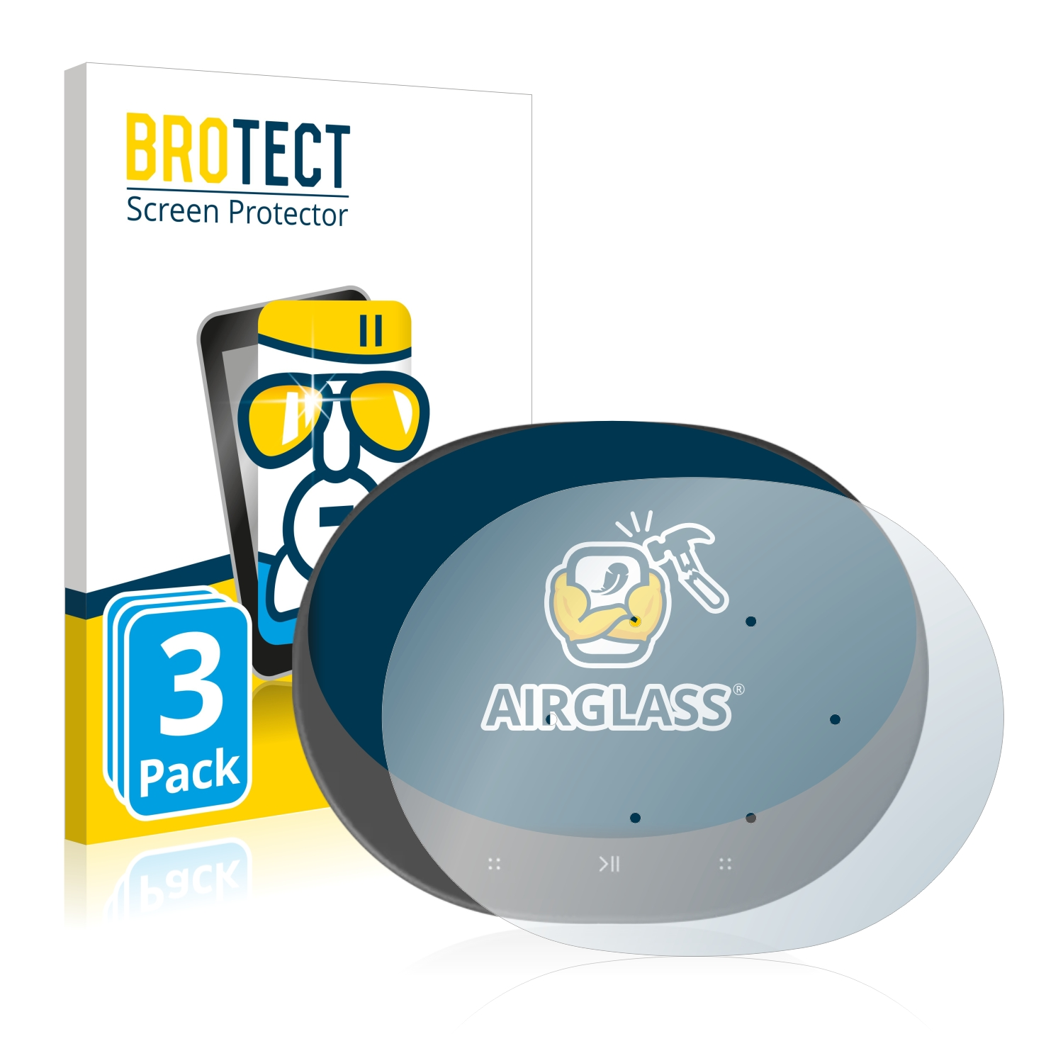 3x klare BROTECT Move) Sonos Airglass Schutzfolie(für