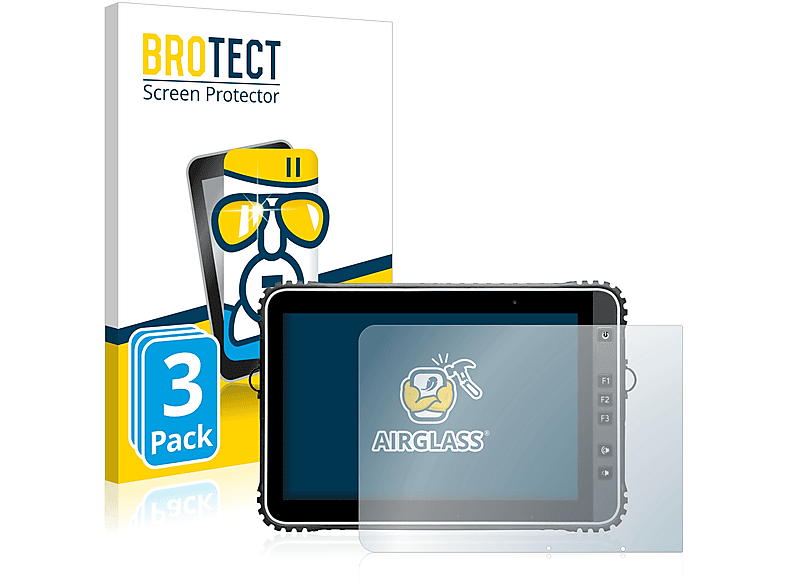BROTECT 3x Airglass klare Schutzfolie(für Handheld Algiz RT10)