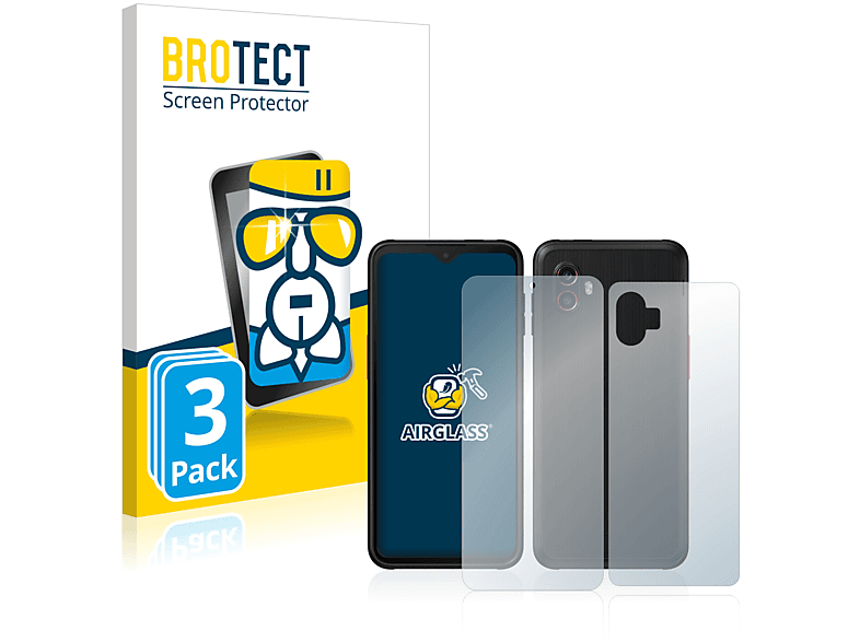 BROTECT Pro) Galaxy 3x 6 Schutzfolie(für Xcover klare Airglass Samsung